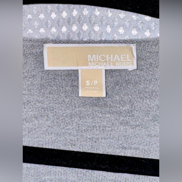 MICHAEL KORS wool blend gray Cardigan size small - Picture 7 of 16